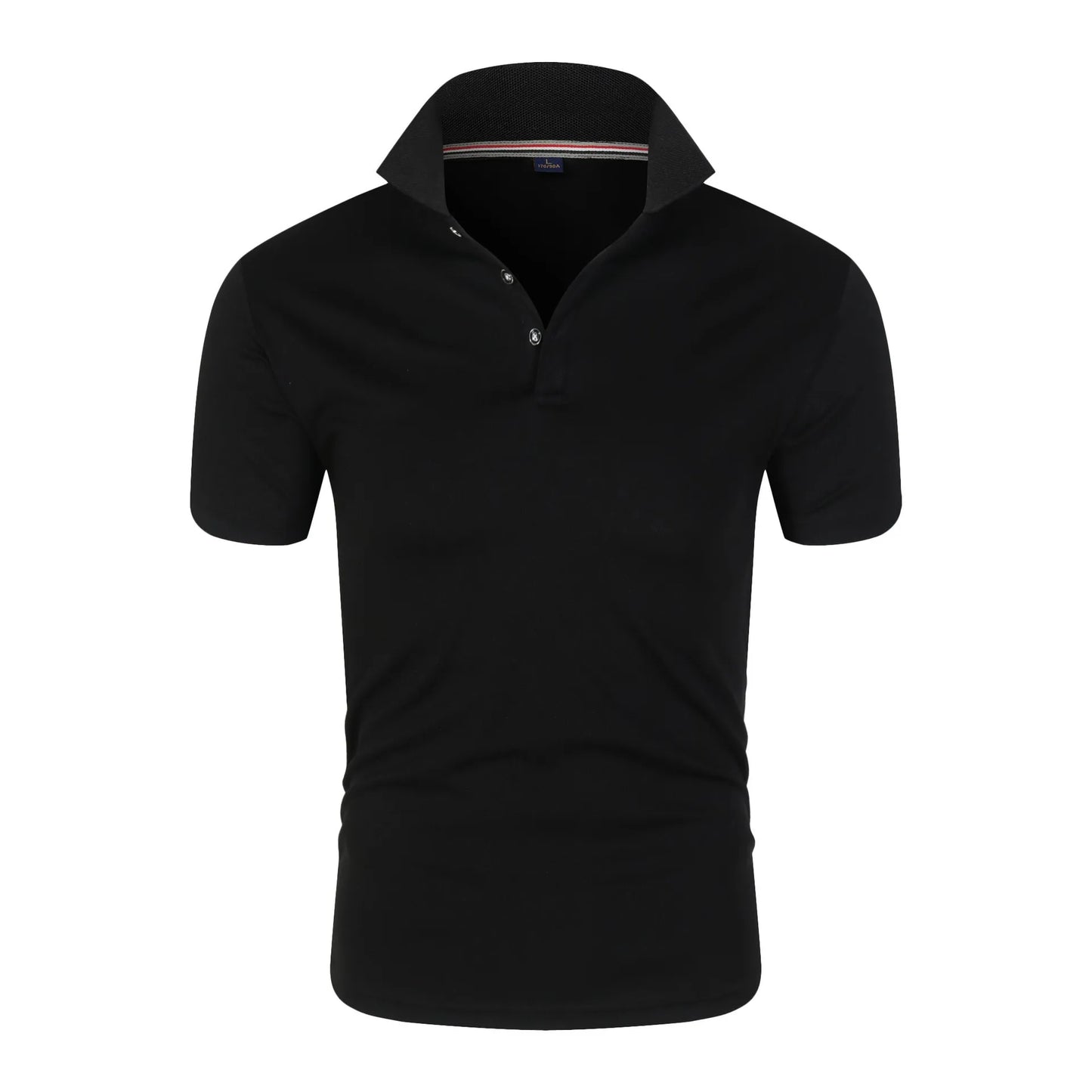 Mens Lightweight Polo Shirt In Black