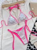 Triangle Bikini in Shimmering White