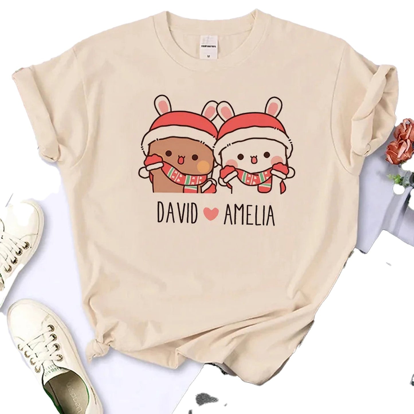 Bubu And Dudu Women's Funny 2000s Style Graphic Top – Angled View