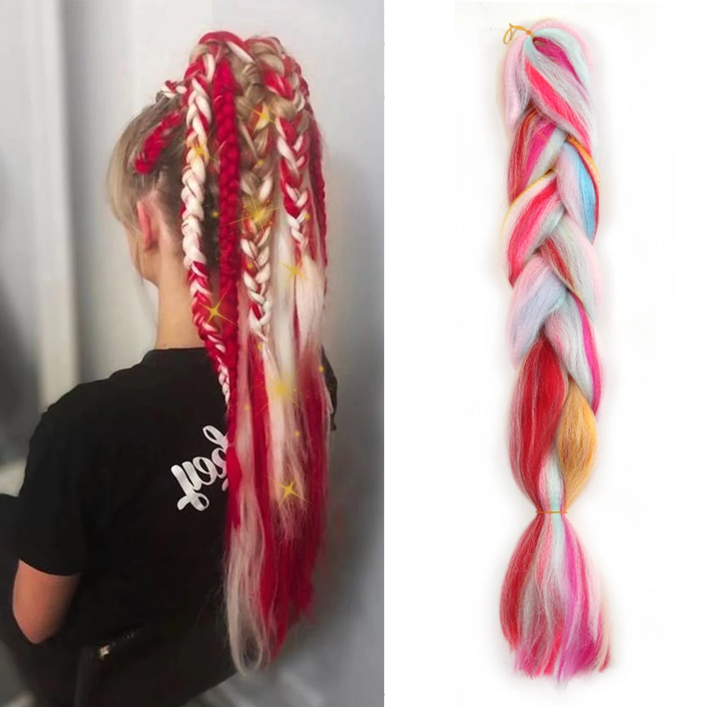 Purple Blue Braiding Hair Extensions