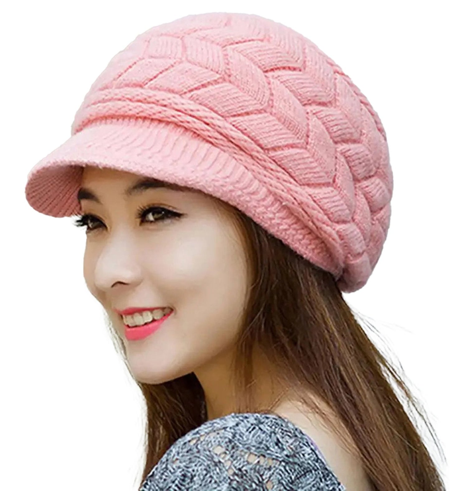 Womens Winter Knit Beanie Stylish & Warm