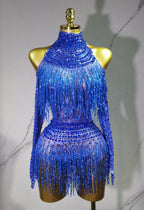 Rave Outfit with Fringe and Beading