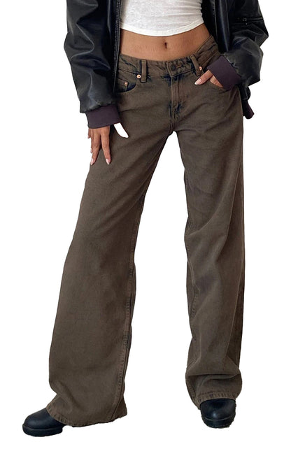 Womens Low Rise Jeans Trendy Fit