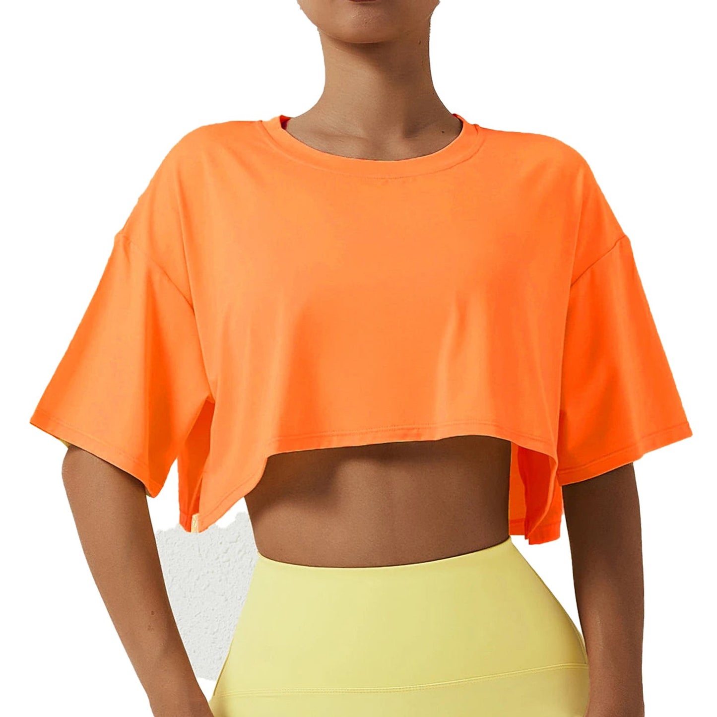 Womens Cropped Workout T-Shirt