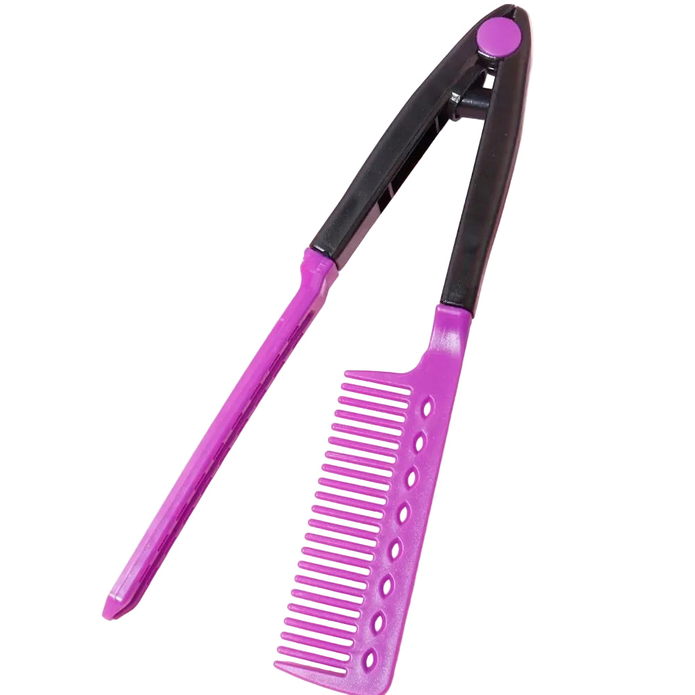 Hair straightening brush