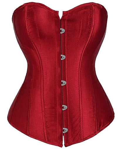 Satin Corset Top For Women In Pink