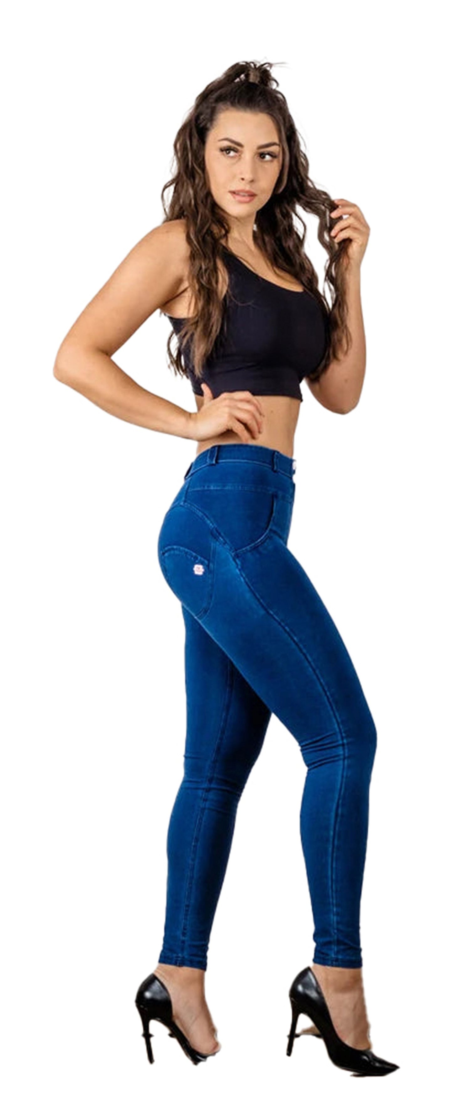 Mid Rise Skinny Jeans For Women