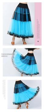 Blue Dance Costume Skirt for Dance With Costumes