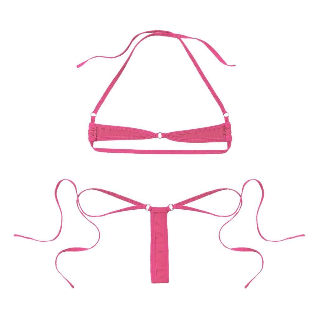 Micro Bikini - Pink Trendy Swimwear