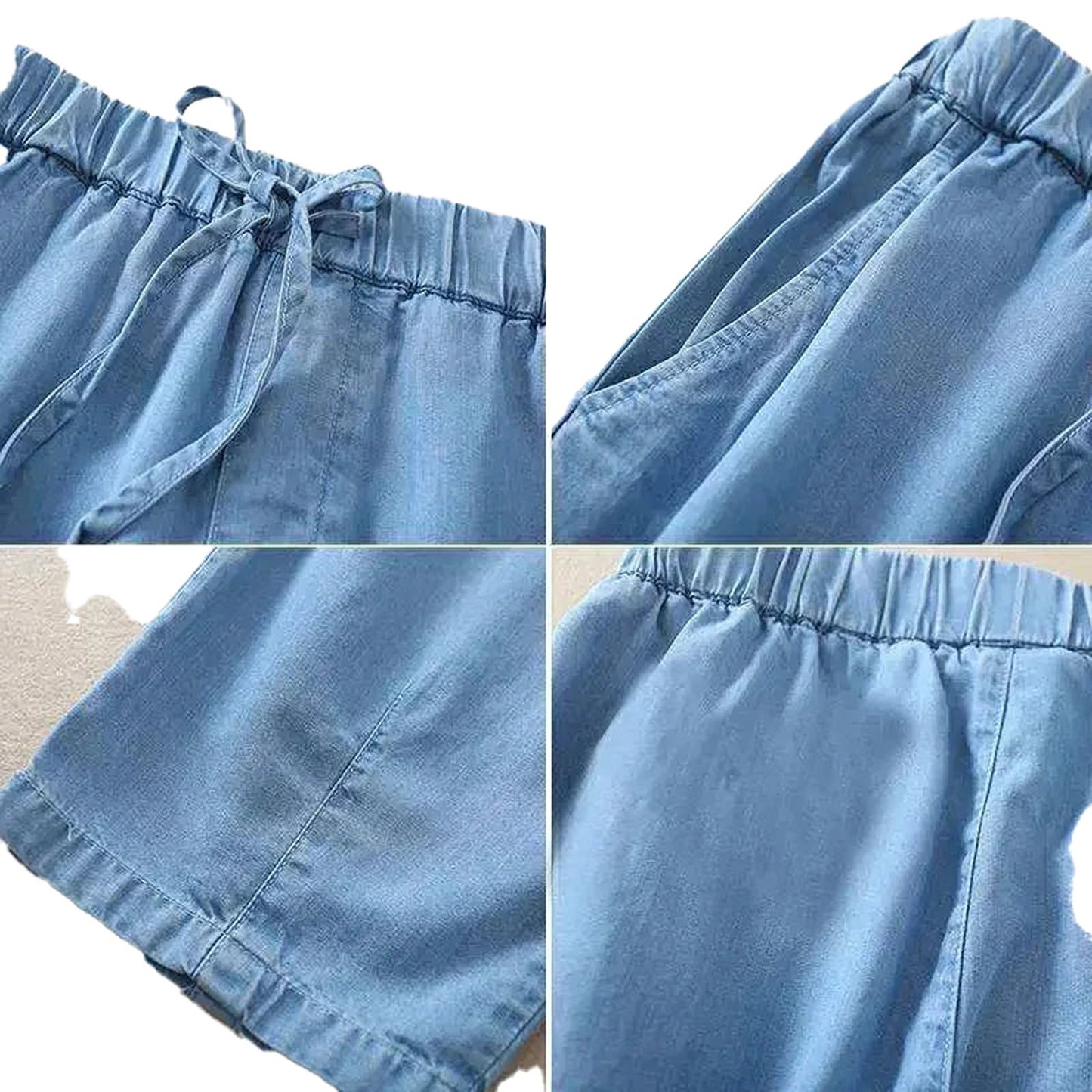 High Waisted Elastic Jeans For Women