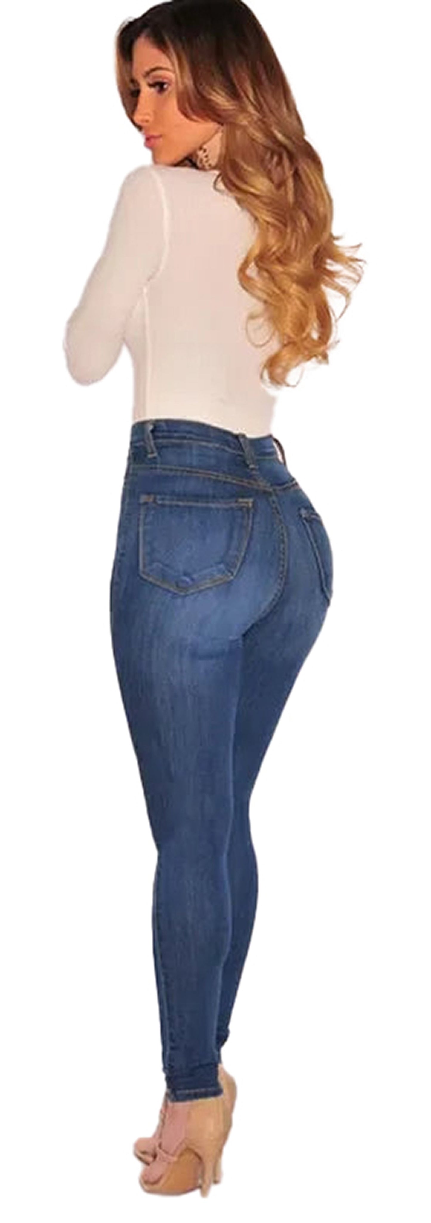 High Waist Skinny Jeans For Women