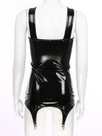 Black Latex Mini Dress and Bodycon Dress