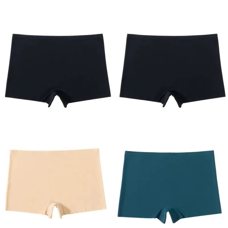 Seamless Womens Boyshorts Underwear 4 Pack