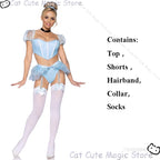 Halloween Costume: Cute Blue Dress Set