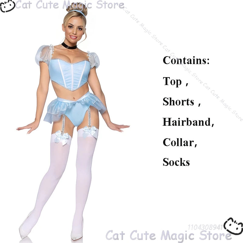 Halloween Costume: Cute Blue Dress Set