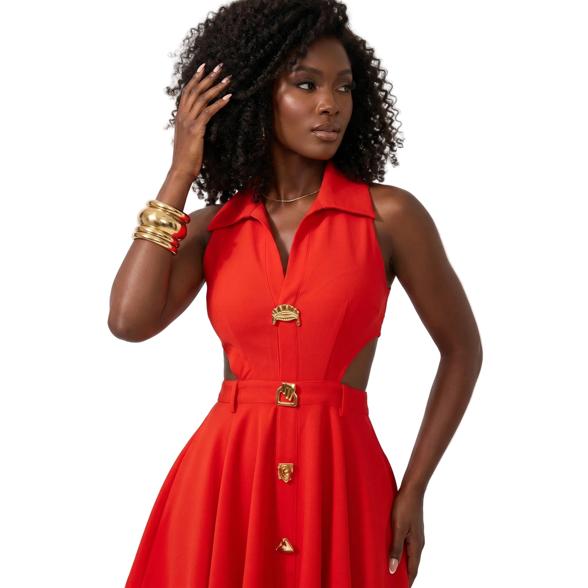 Womens Sleeveless Mini Dress Trendy