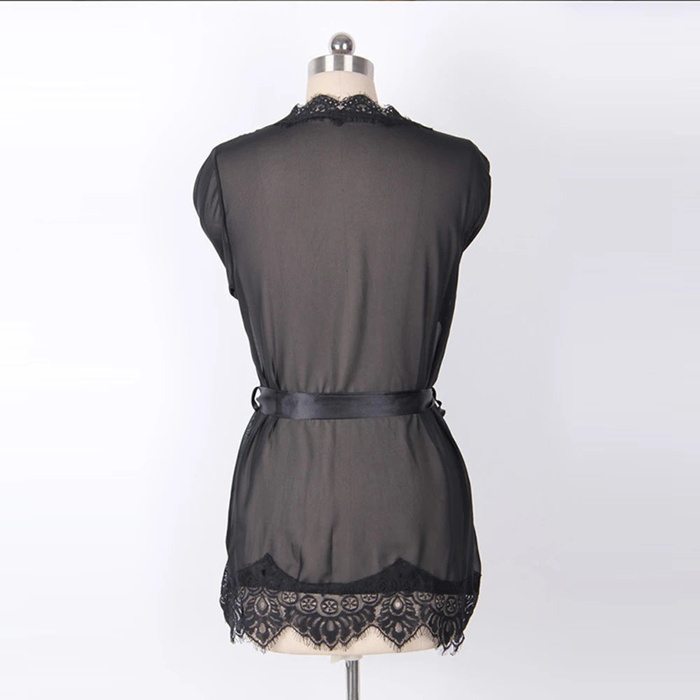 Lingerie Babydoll with Lace Trim