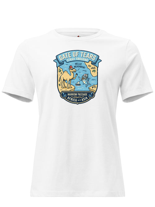 Bab al-Mandab Strait Vintage Map Graphic T-Shirt