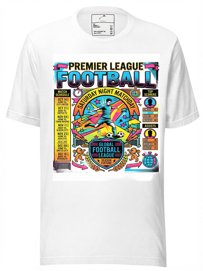 Premier League Match Day Schedule Graphic Tee
