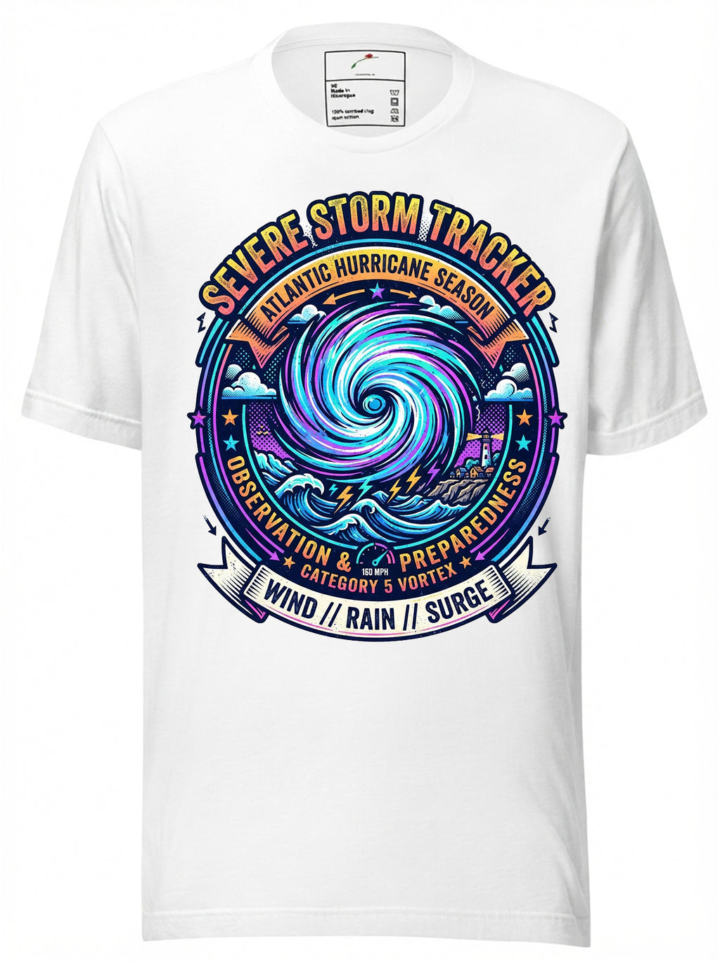 NOAA Hurricane Weather Radar Graphic T-Shirt