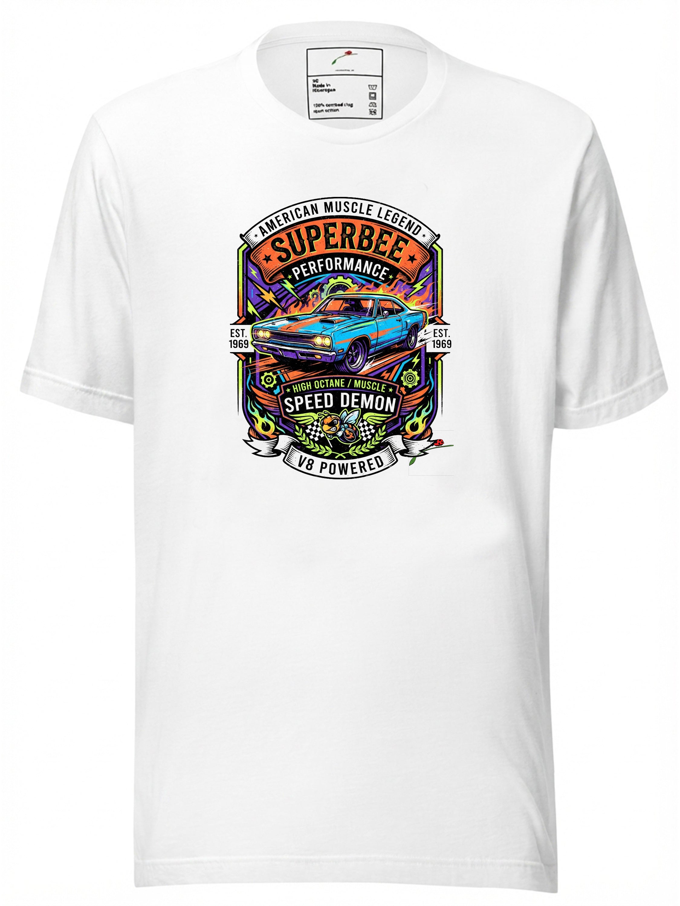 Vintage Super Bee Muscle Car Graphic T-Shirt