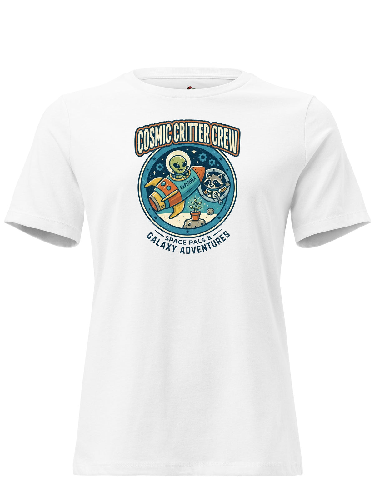 Cosmic Heroes Graphic Crewneck Tee