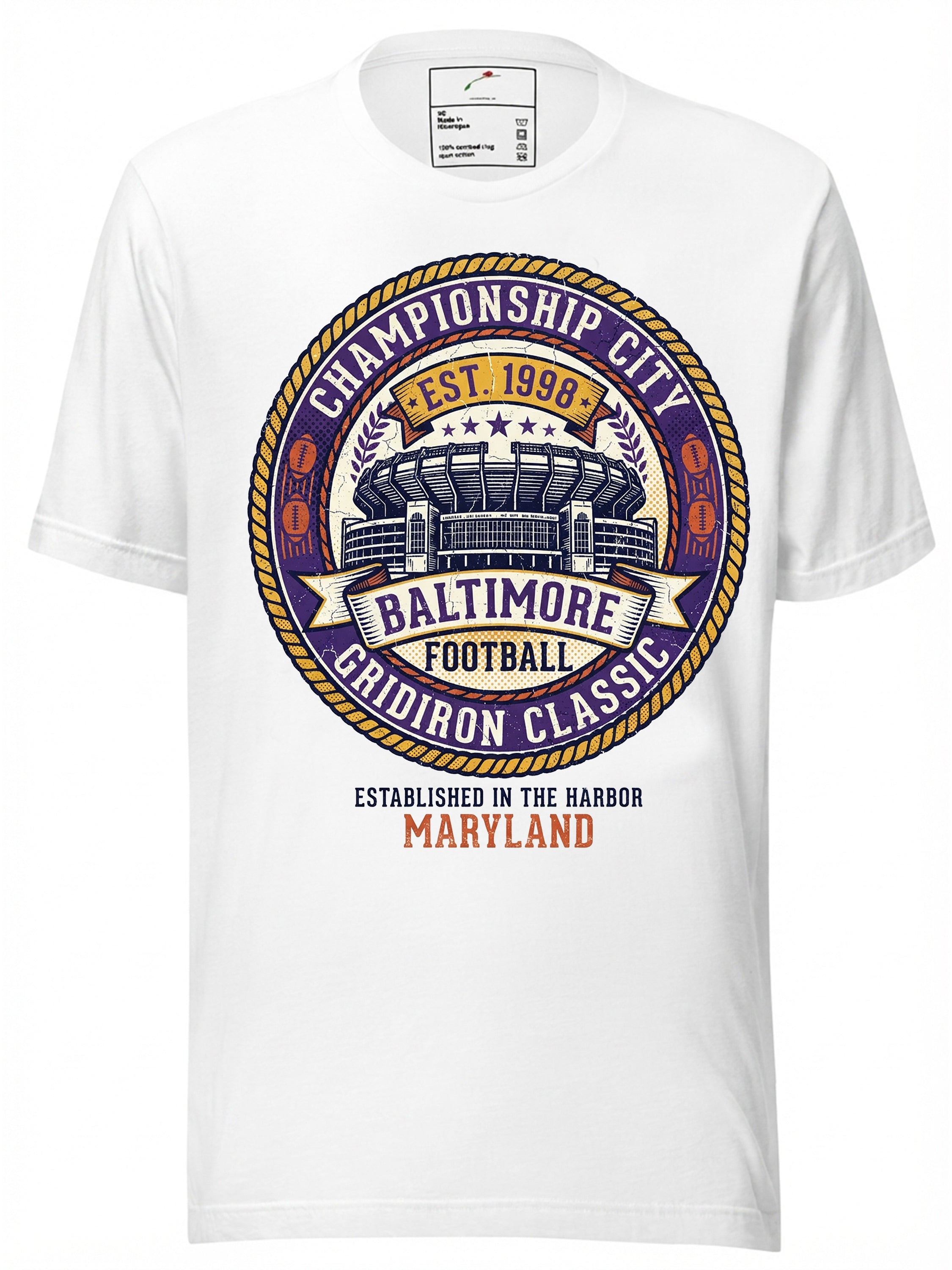 Baltimore Football Fan Graphic Tee