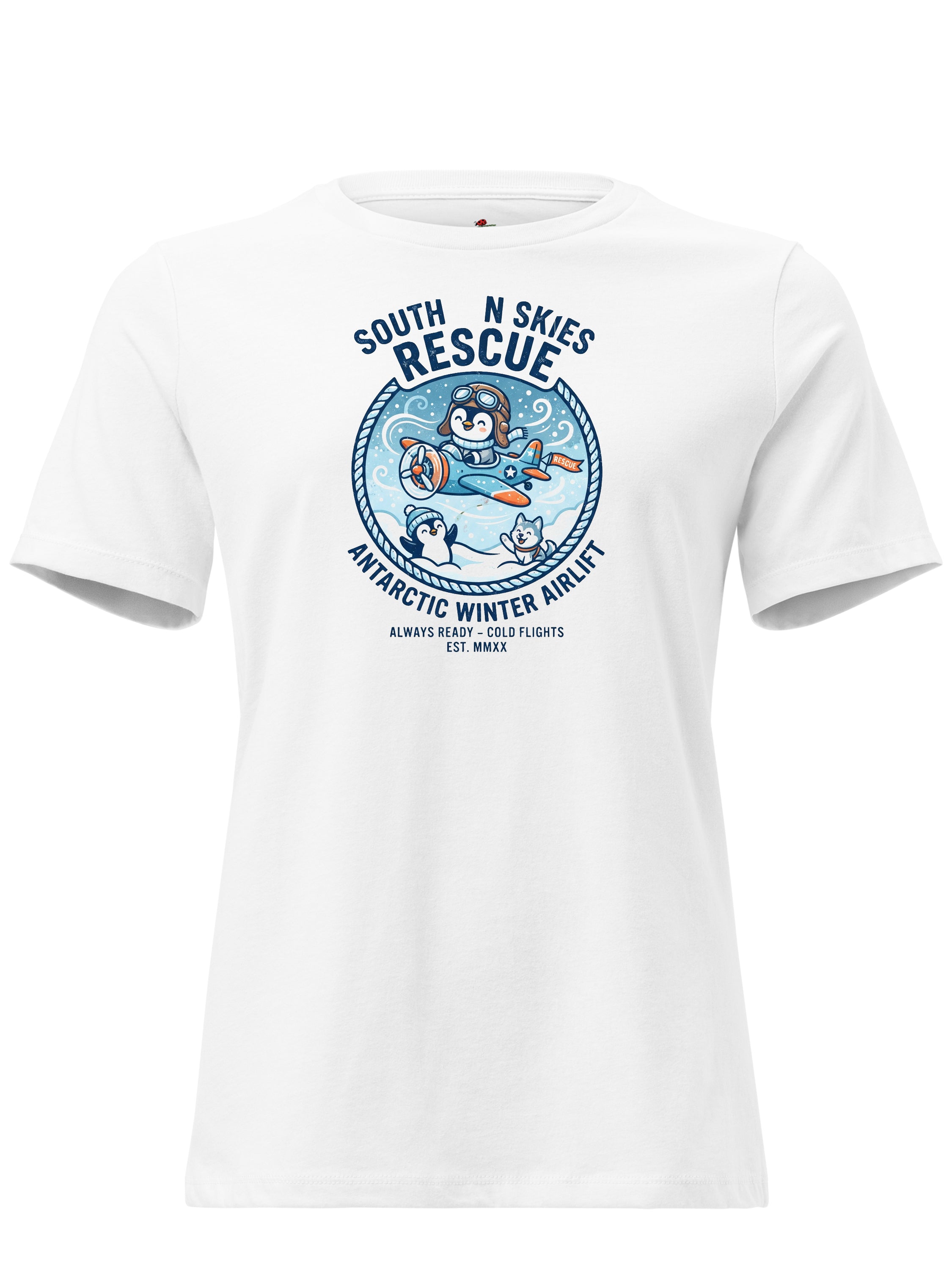 Australian Antarctic Winter Rescue Flight Graphic T-Shirt