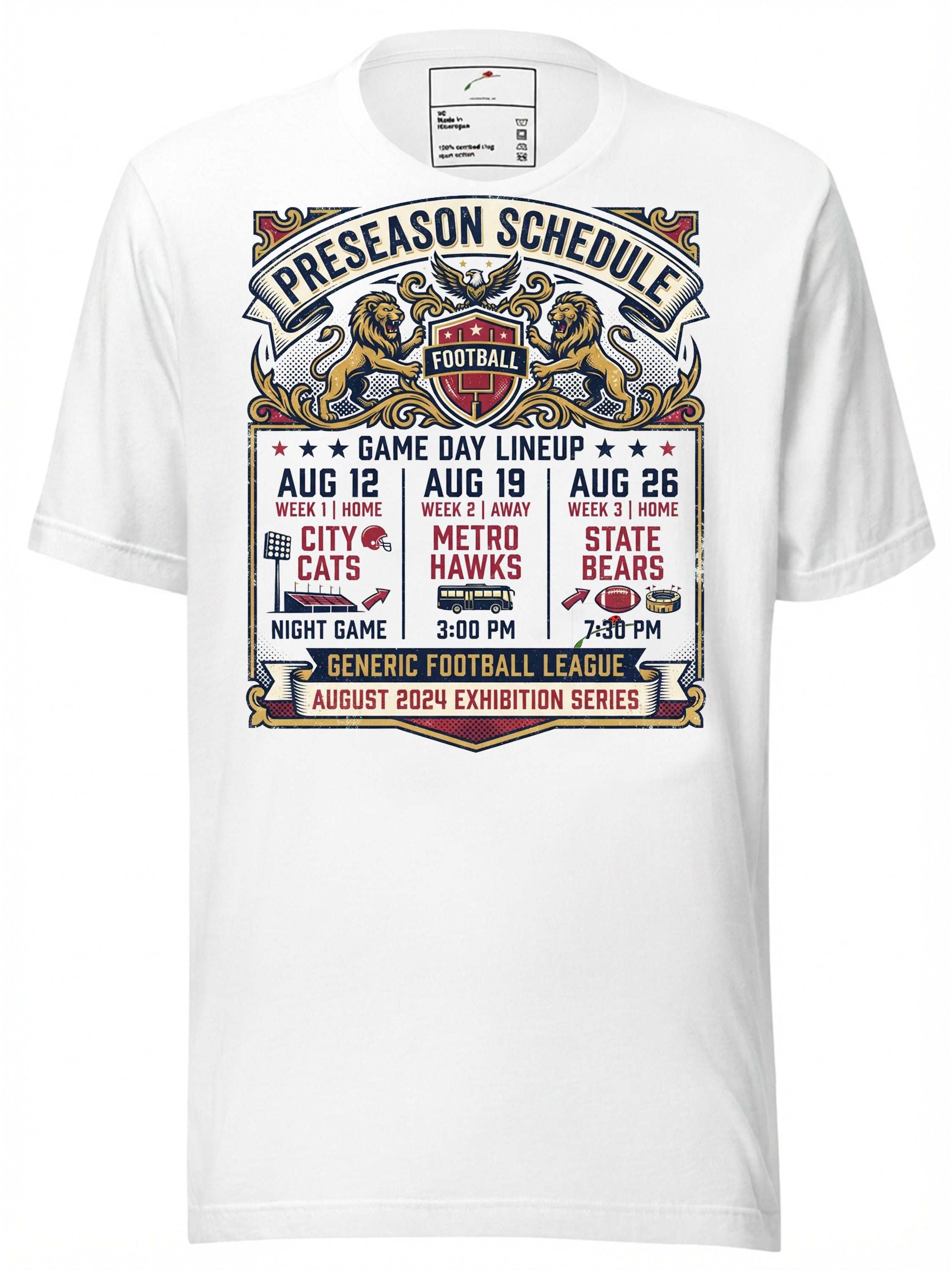 Game Day Countdown Football Fan T-Shirt