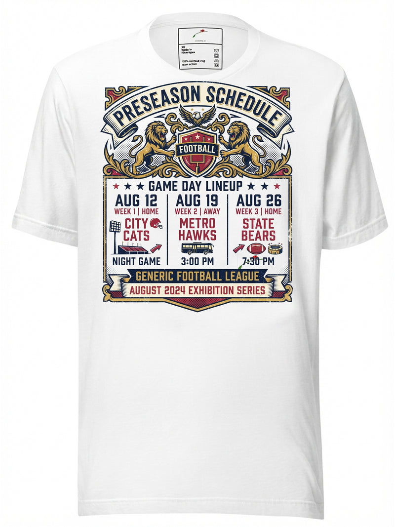 Game Day Countdown Football Fan T-Shirt