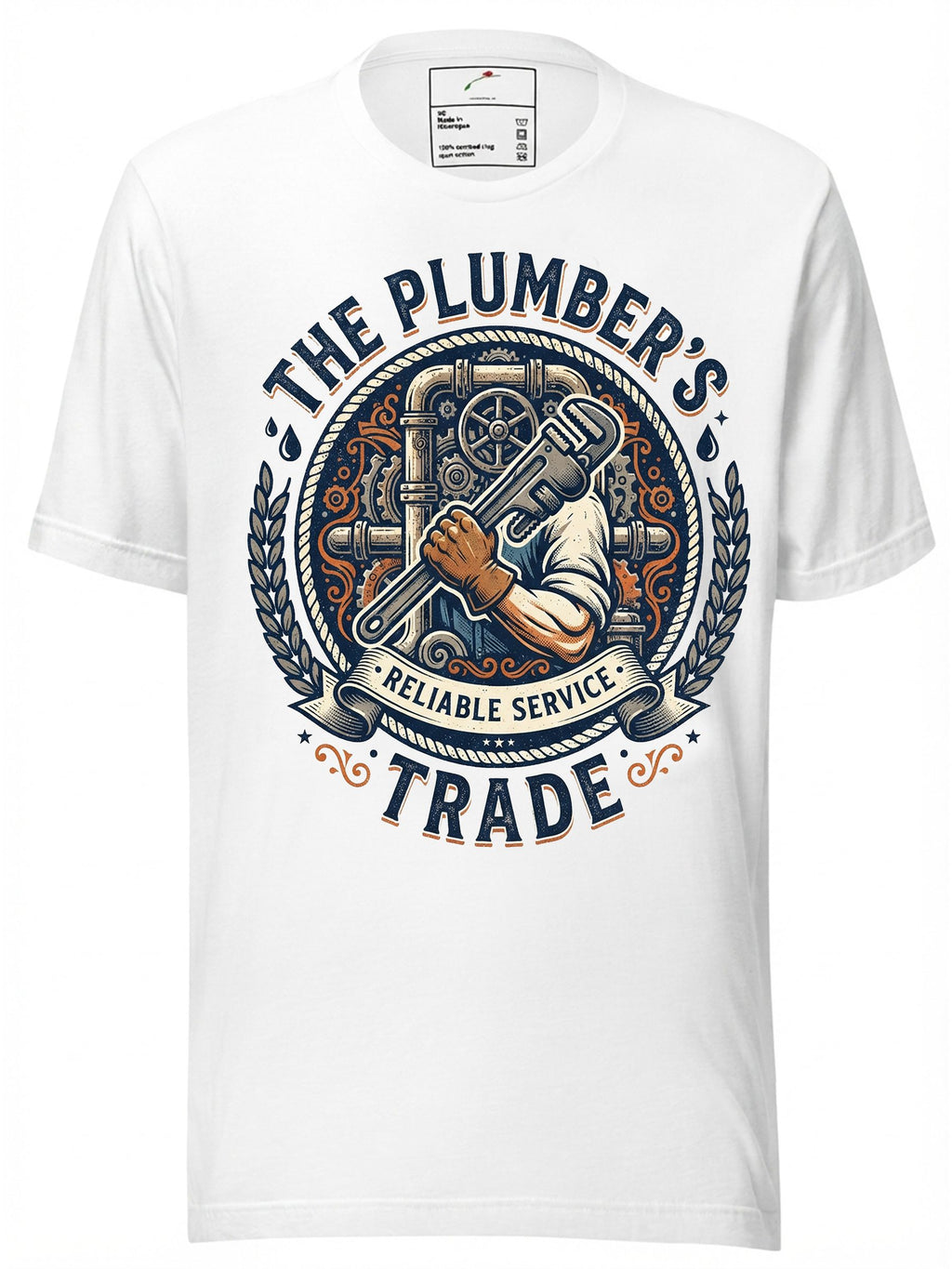 Vintage Plummer Graphic T-Shirt | Classic Style Cotton Tee