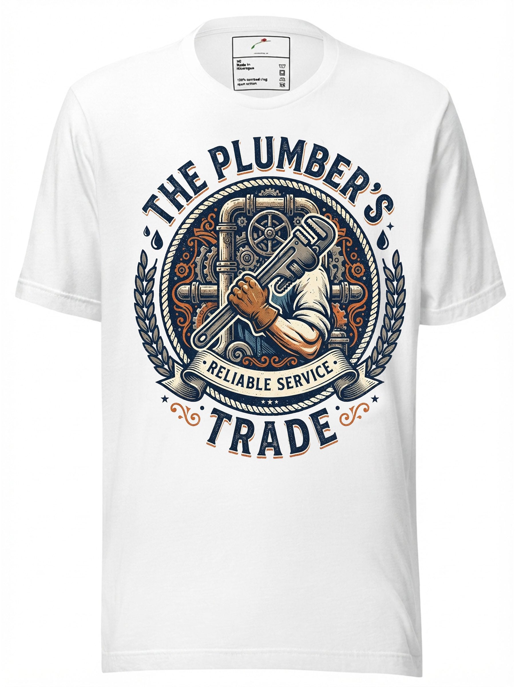 Vintage Plummer Graphic T-Shirt | Classic Style Cotton Tee