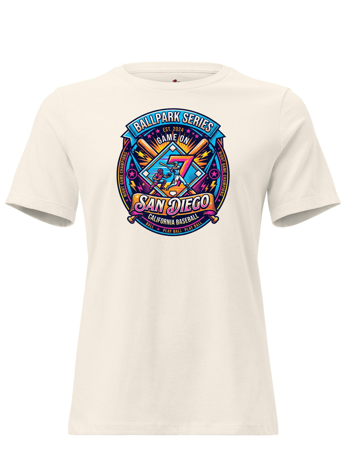 San Diego Baseball Score Vintage Graphic T-Shirt