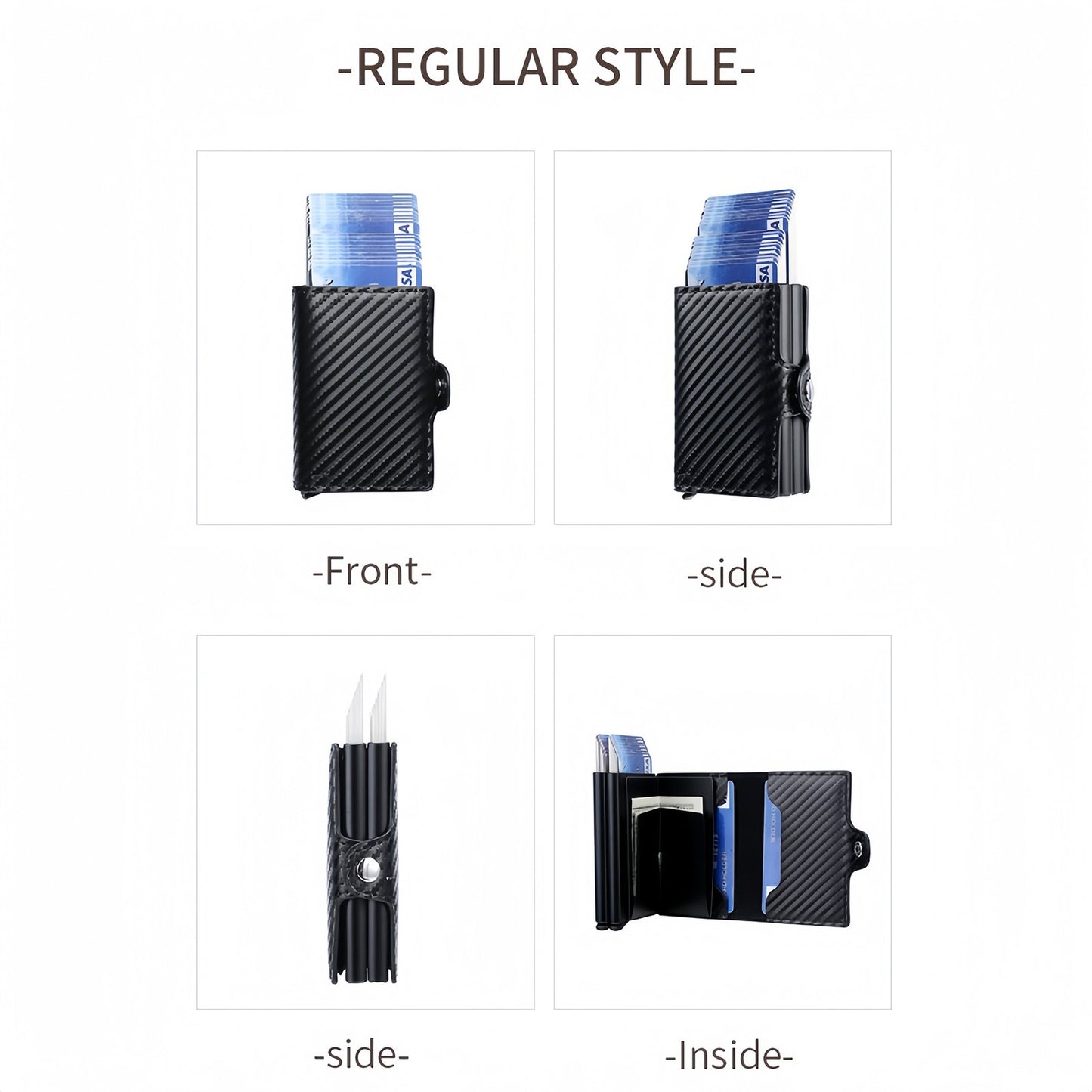 Carbon Fiber RFID Wallet For Secure Storage