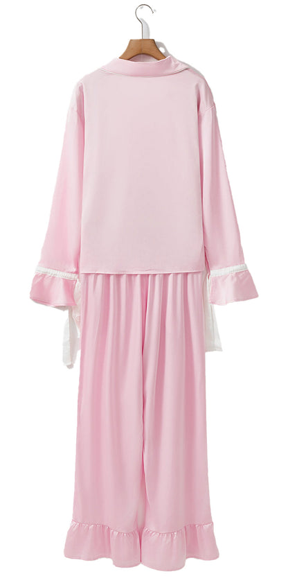 Pink Satin Lounge Set For Ultimate Comfort