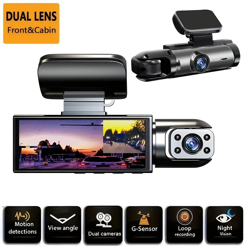 Dual Dash Cam With Night Vision Features