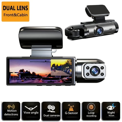 Dual Dash Cam With Night Vision Features