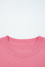 Peach Blossom Embroidered Western Sweater