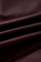 Vegan Leather Mini Dress Sleeveless A-Line