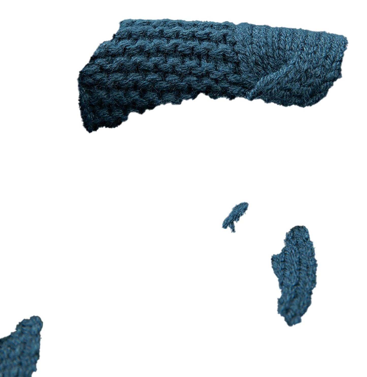 Peacock Blue Cable Knit Cardigan