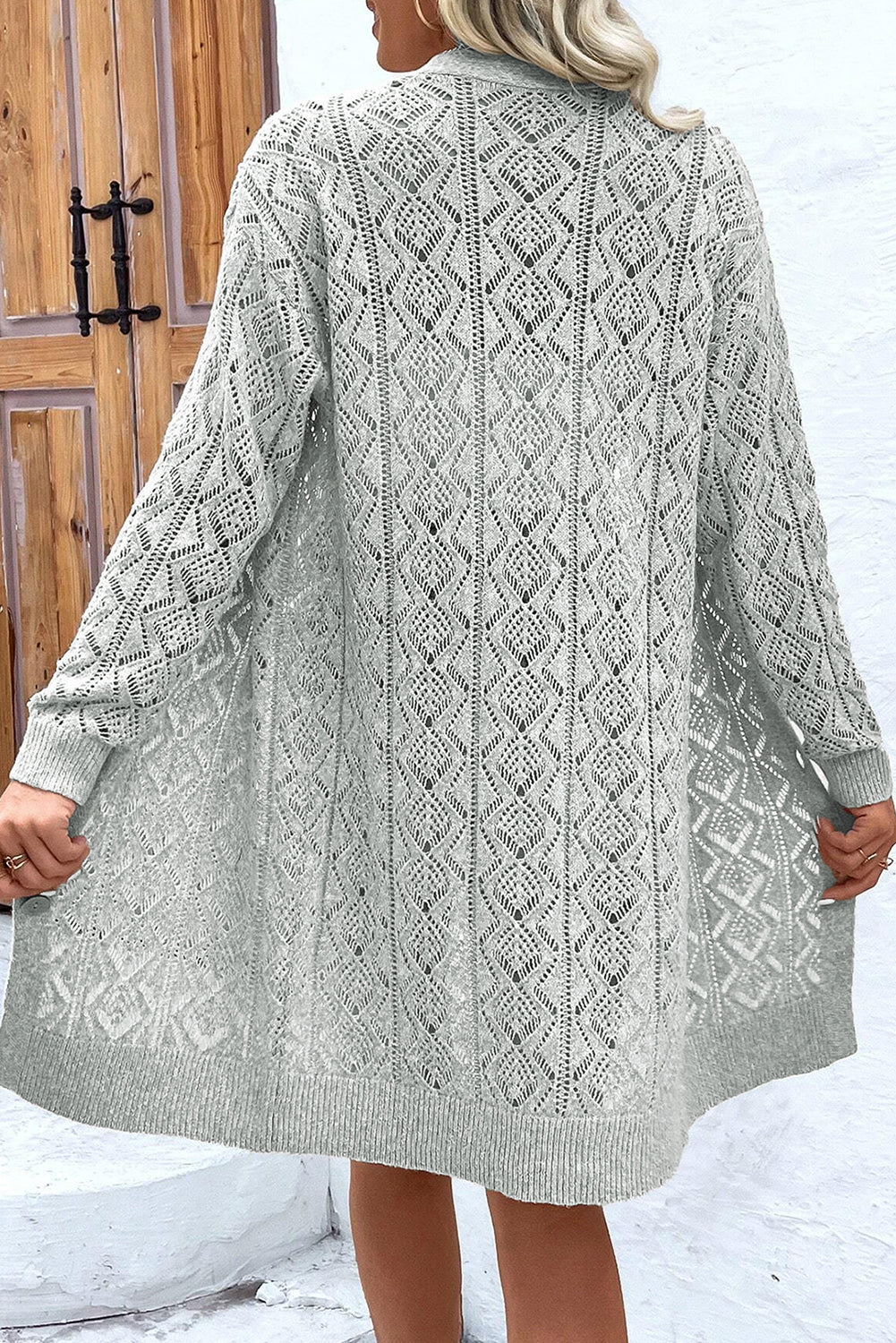 Dear-Lover Parchment Long Cardigan For Women