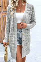Dear-Lover Parchment Long Cardigan For Women