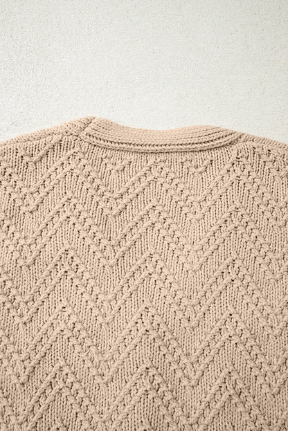 Pearl Embellished Cardigan For Stylish Comfort