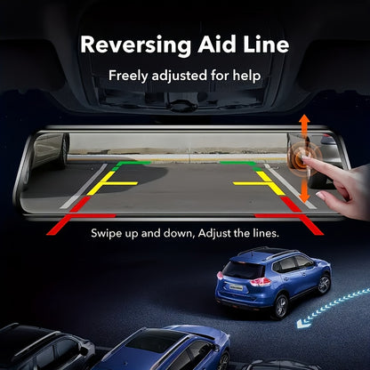 4k Mirror Dash Cam Front And Rear