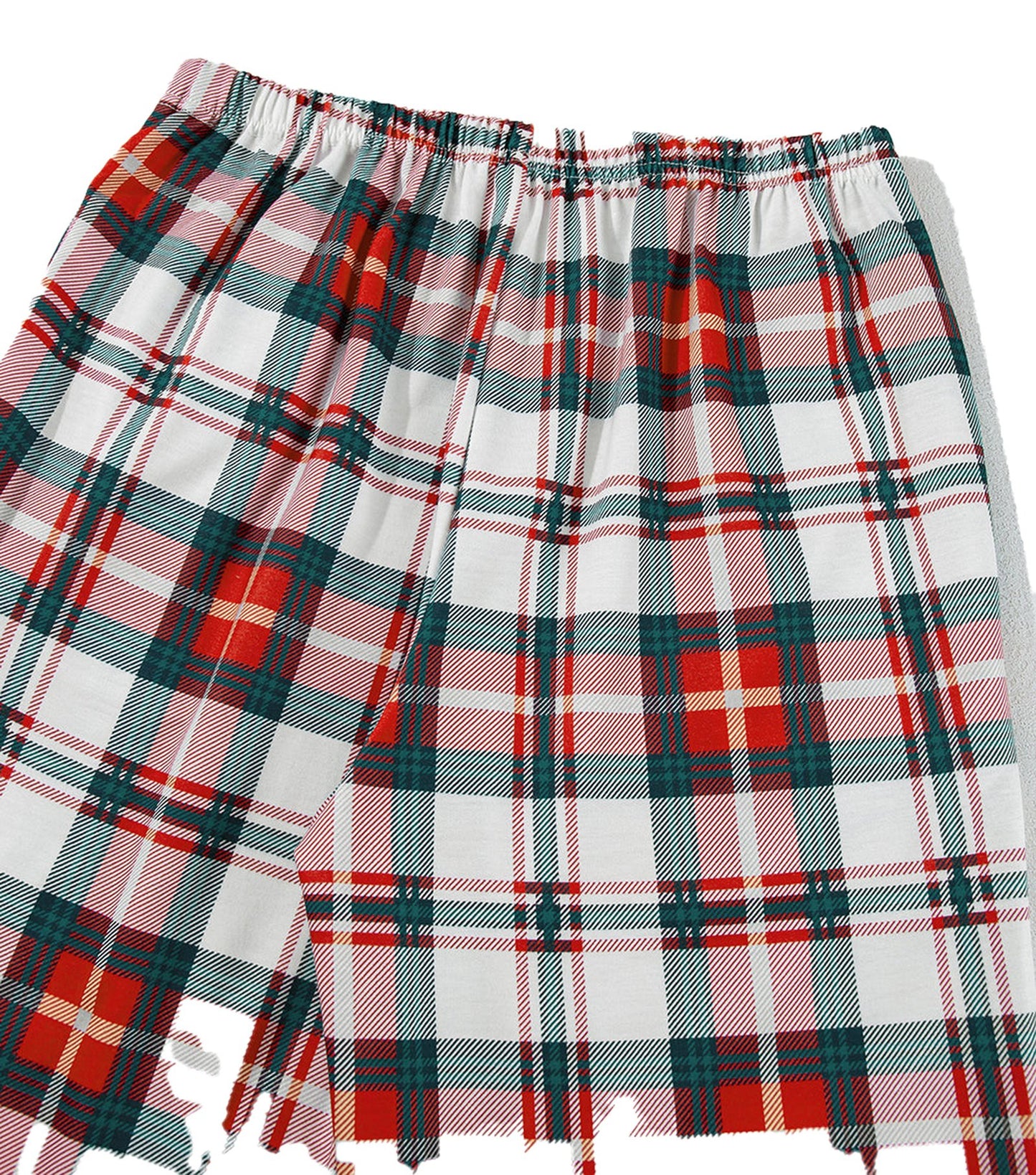 Red Plaid Christmas Pajamas Set