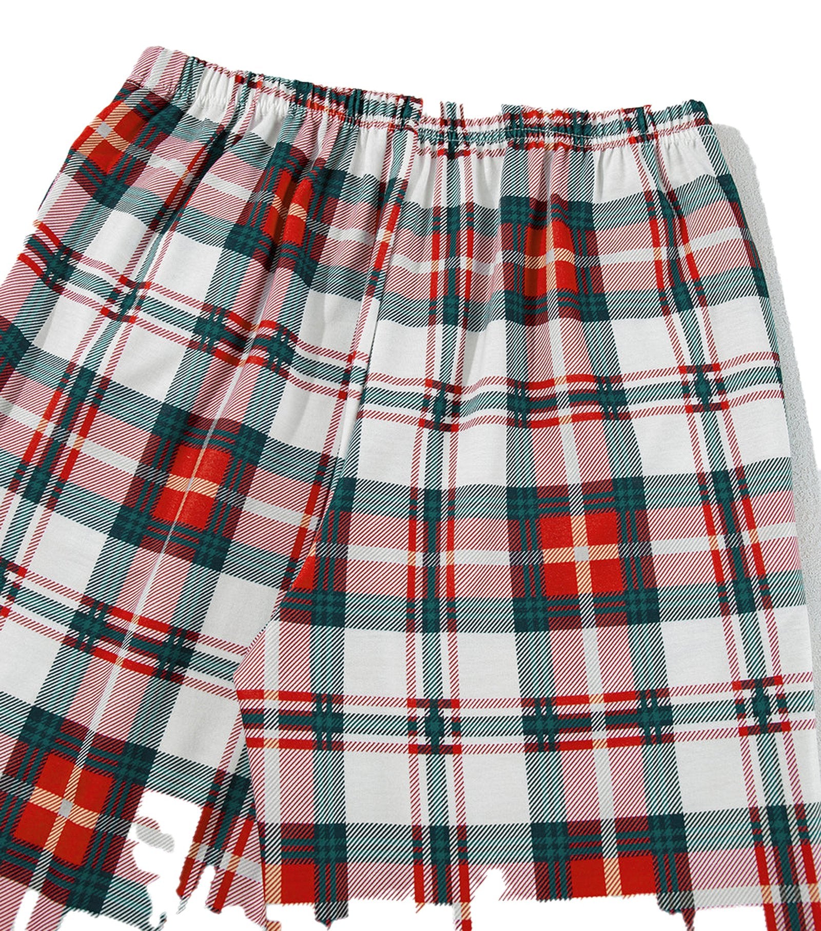 Red Plaid Christmas Pajamas Set