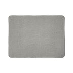 Gray abstract sherpa blanket by LuckeLadybug with soft plush texture and cozy warmth
