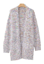 Pink Confetti Knit Cardigan For Stylish Looks