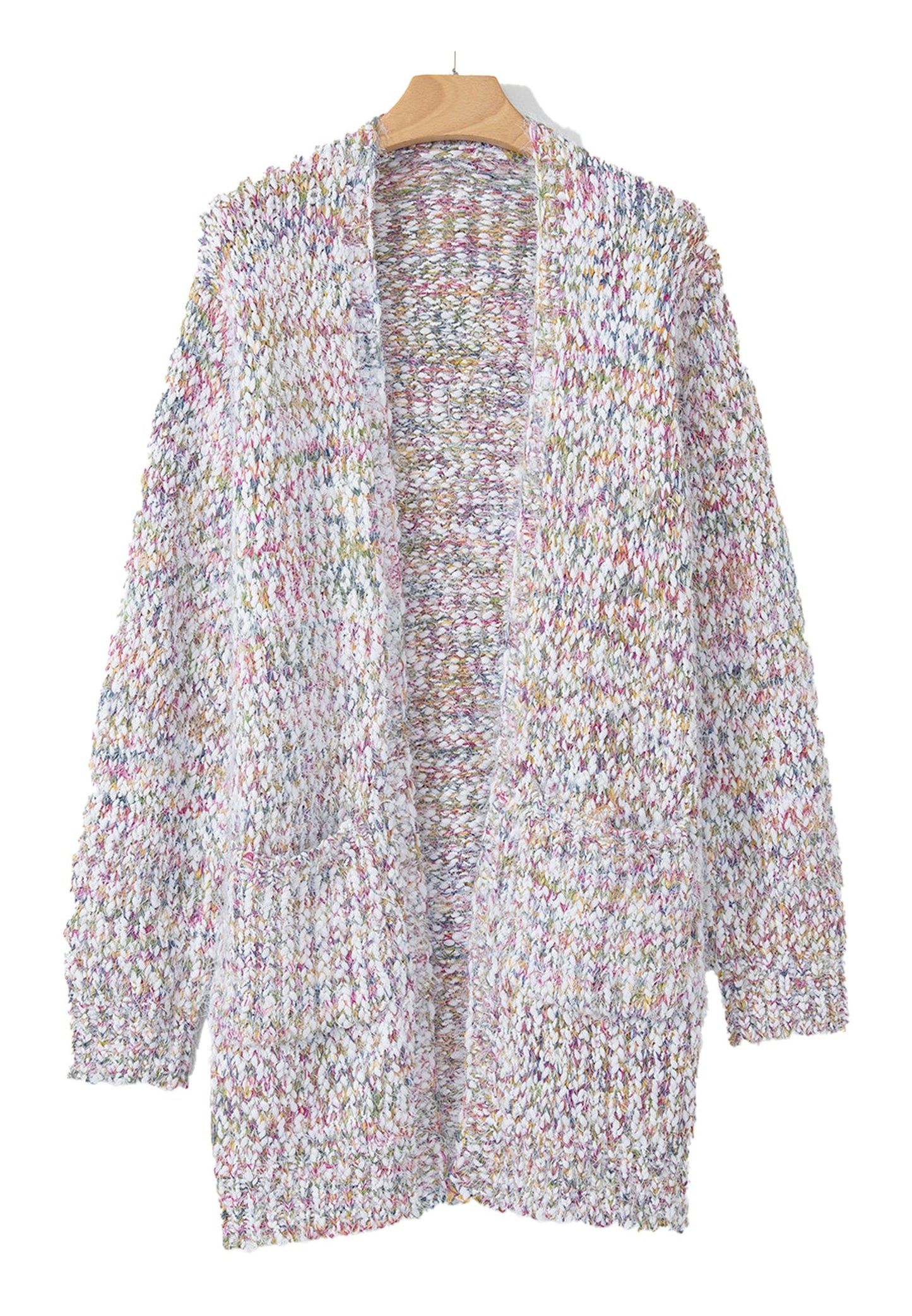 Pink Confetti Knit Cardigan For Stylish Looks