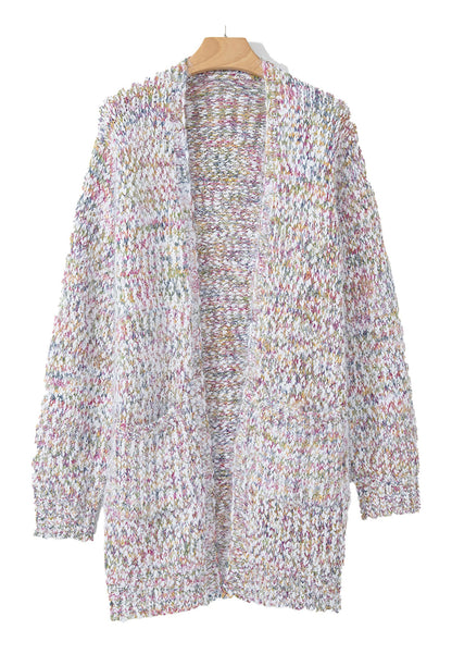 Pink Confetti Knit Cardigan For Stylish Looks